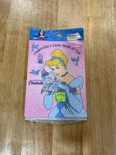 Vintage Cinderella Little Book of Fun 4 Party Favors 90s Party Express NOS!