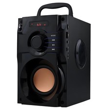 Bluetooth Speaker, Portable Wireless Speaker with Subwoofer Heavy Bass, FM Ra...