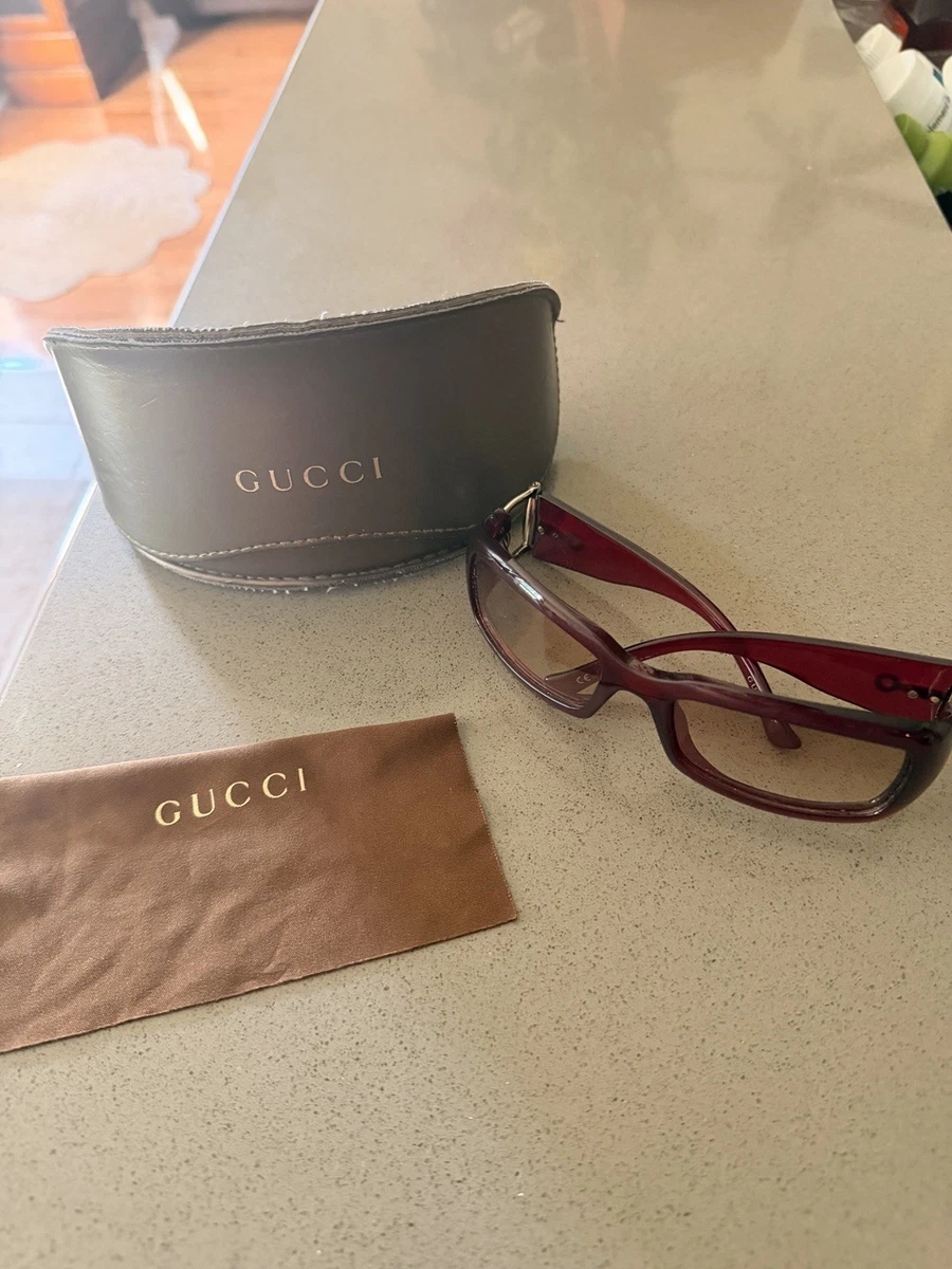 Gucci Red Brown Sunglasses for Women for sale | eBay display picture 1