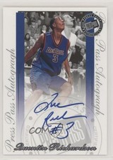 2000 Press Pass Signature Edition Silver 32/500 Quentin Richardson Auto 3c7