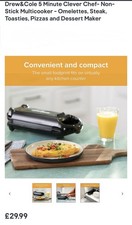 DREW & COLE 5 Minute Clever Chef 700W. Black. Brand New & Boxed