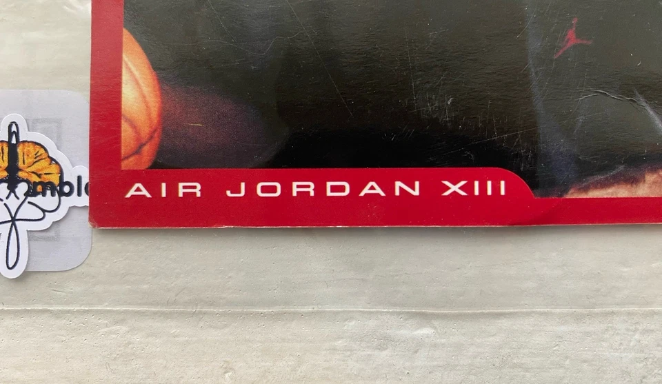 Tarjeta Promocional Nike Air Jordan XIII 1997 Rara OG Retro 6x4 Michael Jordan De Colección Foto 4 de 4