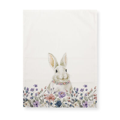Ostertuch Stoffwolken Hase Baumwolle Osterdeko 6697