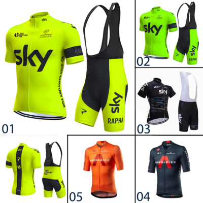 Herren Fahrrad Trikot Set Kurzarm - Atmungsaktives Rennrad Outfit Mit Polsterhose