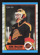 1989-90 O-Pee-Chee #61 Kirk McLean Vancouver Canucks Rookie