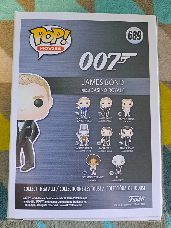 James Bond Pop 689 - Casino Royale Funko Pop! Vinilo 2019 - abovedado + protector Foto 3 de 4