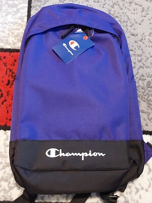 champion varsity mini backpack Manuscript Blue and chargers within easy reach Champion Kids' Merit Backpack