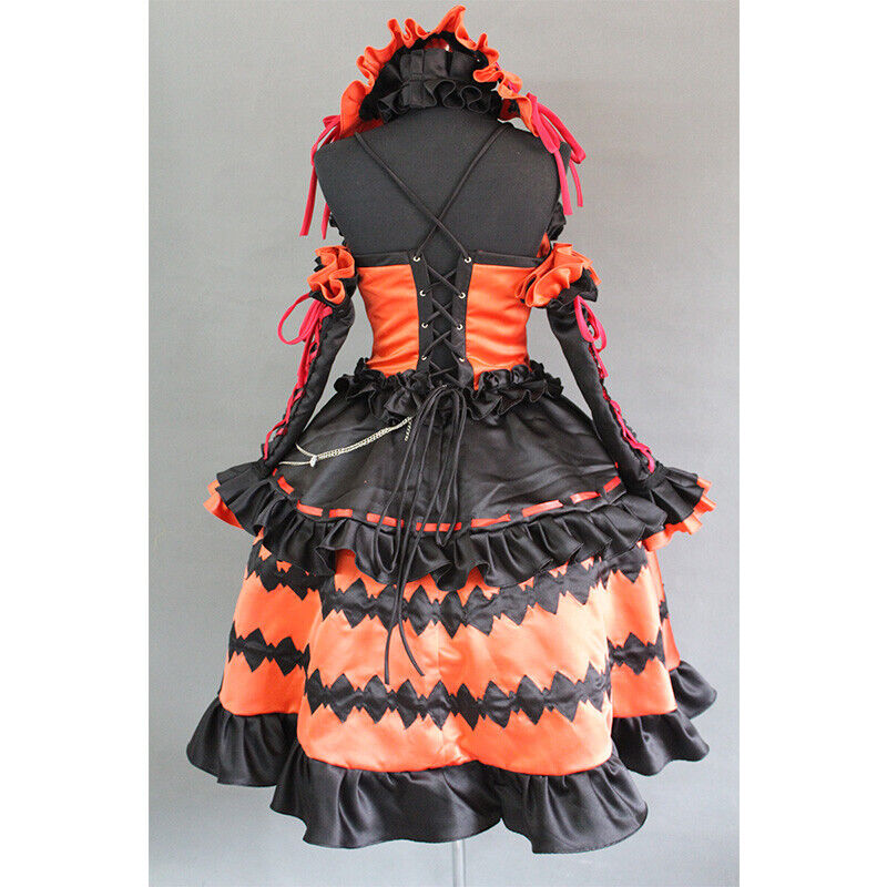 Anime DATE A LIVE Tokisaki Kurumi Cosplay Costume Lolita Sweet Dress MOON