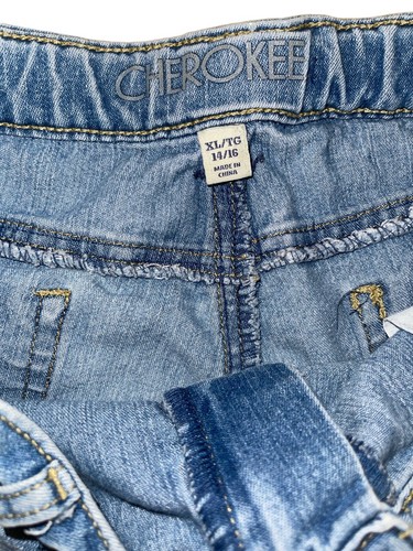 Girls Cherokee Denim Cuffed Shorts, Size XL 14-16 Waist 30 in - Picture 3 of 3