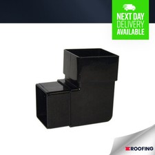 FloPlast - BLACK SQUARE 92" DOWNPIPE BEND