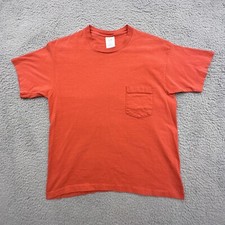 Vintage GAP 90s Women  s Medium Salmon Color Single Stitch Pocket T Shirt Preppy