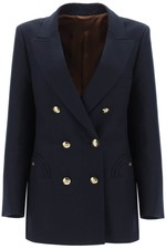 Blaze Milano Everynight Alcanara Double-breasted Blazer