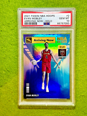 Evan Mobley PSA 10 SILVER PRIZM HOLO ROOKIE CARD 2021 Panini NBA