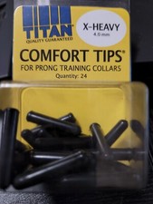 Titan Comfort Tips For Prong Training Collars X-Heavy 4.0mm  24 Count New   
