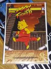 Do you Pooh? POOH FIGHTER 1 Street Fighter homage DOS9 Poohken UNREAD LIMITED comic cover