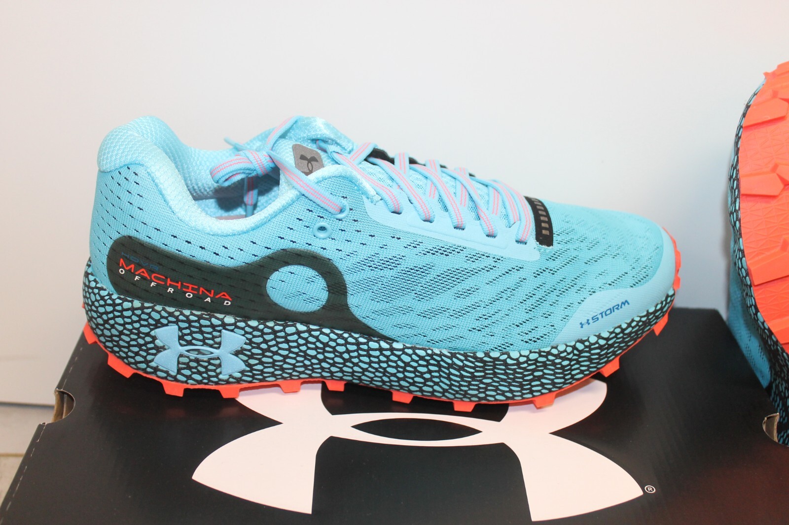 Under armour Men's Running Hovr Machina off Road Blue Orange Size 42,5