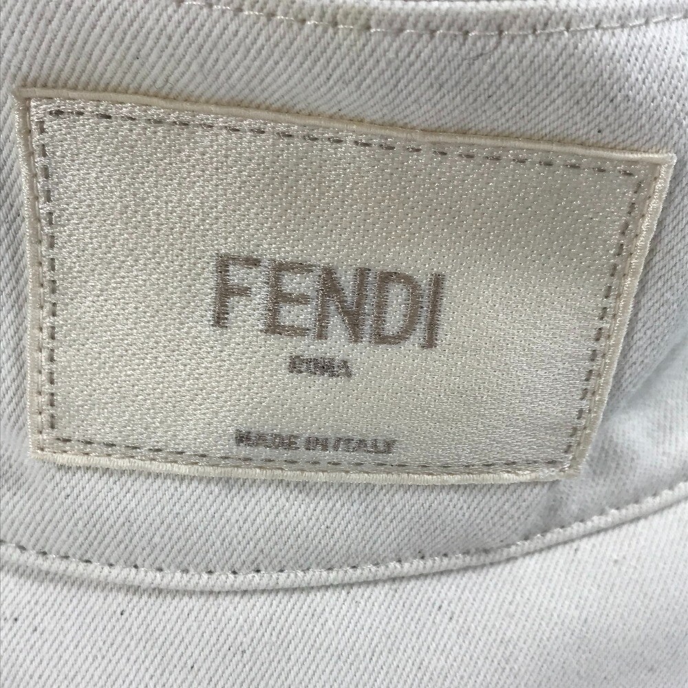 Auth FENDI FXQ801 logo bucket hat bob hat cotton Beige FENDI FXQ801 logo bucket hat bob hat cotton Beige | eBay main image 4