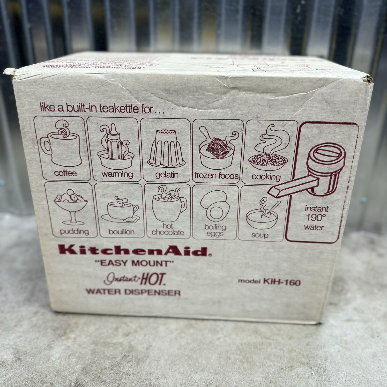 VTG KitchenAid Instant Hot Water Dispenser Easy Mount Model KIH 160 NEW