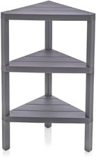 Triangle Corner Shelf Space-Saving Freestanding Shelving Unit Storage Bookcase