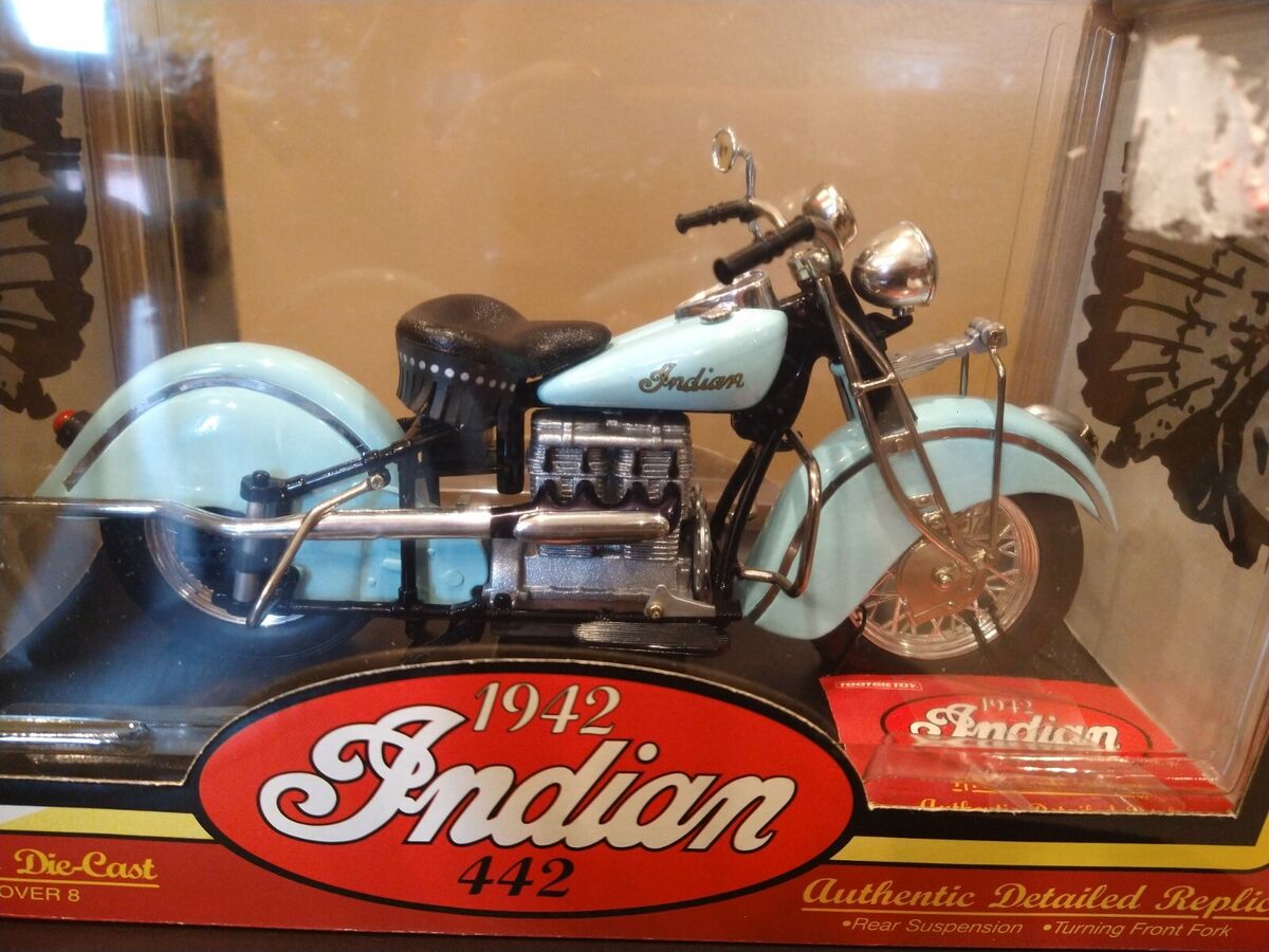1942 INDIAN 442 DIECAST 1:10 MOTORCYCLE NEW | eBay 1942 INDIAN 442 DIECAST 1:10 MOTORCYCLE NEW | eBay