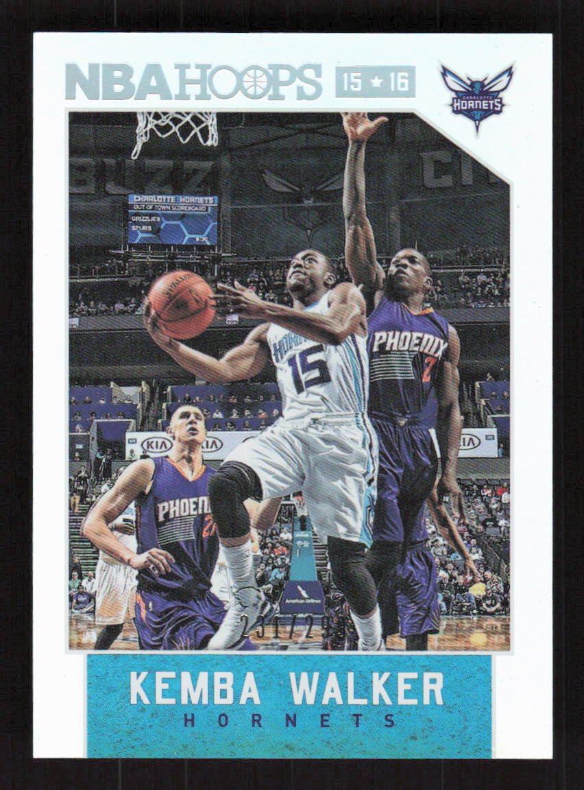 2015-16 Hoops Silver #52 Kemba Walker Charlotte Hornets /299