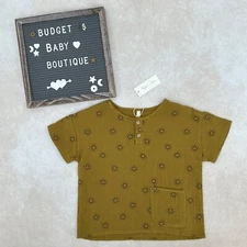 NWT RYLEE + CRU Desert Suns Henley Shirt Size 4-5Y 4T 5T