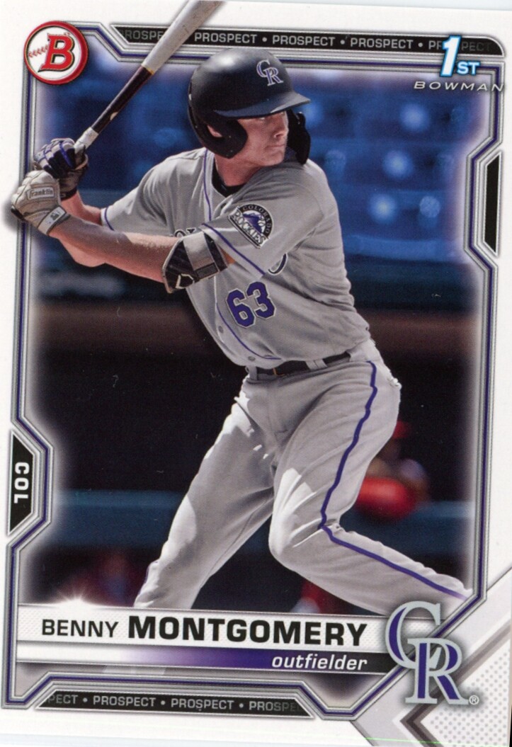 2021 1st Bowman Draft #BD-84 Benny Montgomery