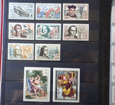 timbres France : 1963 YT n° 1368 à 1377 et 1374 à 1377  NEUF **
