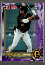2022 Bowman Prospects Purple Pattern #BP91 Matt Fraizer /199 