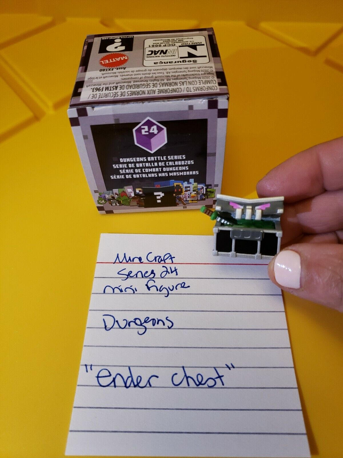 2020 Minecraft Dungeons Series 24 Minifigure Ender Chest Loose