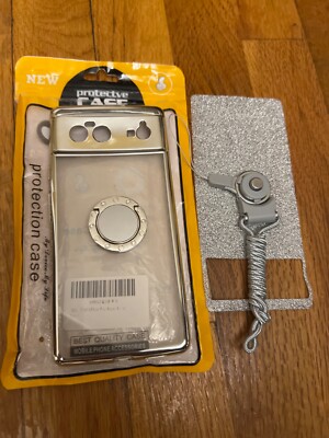 Google Pixel 6 Gray Metal Glitter Phone Case US Seller 