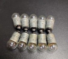 10x USSR Miniature Bulbs E10 2.5V 0.068A MH Lamps Flashlight Vintage NOS
