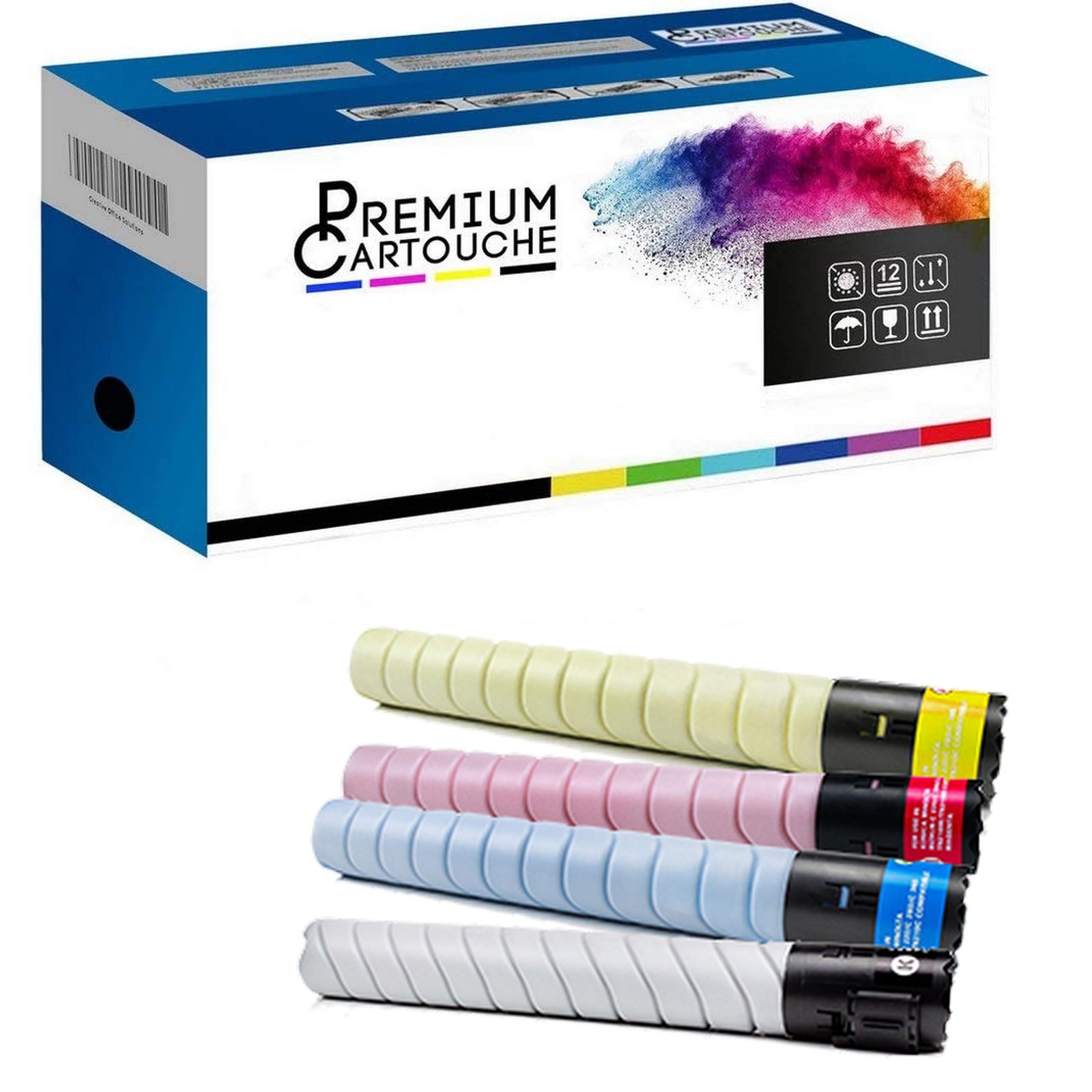 Cartouche toner 841817 noir et couleurs pour imprimante de bureau