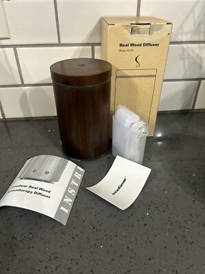 NEW InnoGear Essential Oil Real Wood Diffuser Model AD161 Brown NIB