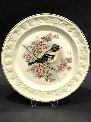 Royal Worcester Spode Palissy England handbemalter Teller ''Brambling'' 23 cm