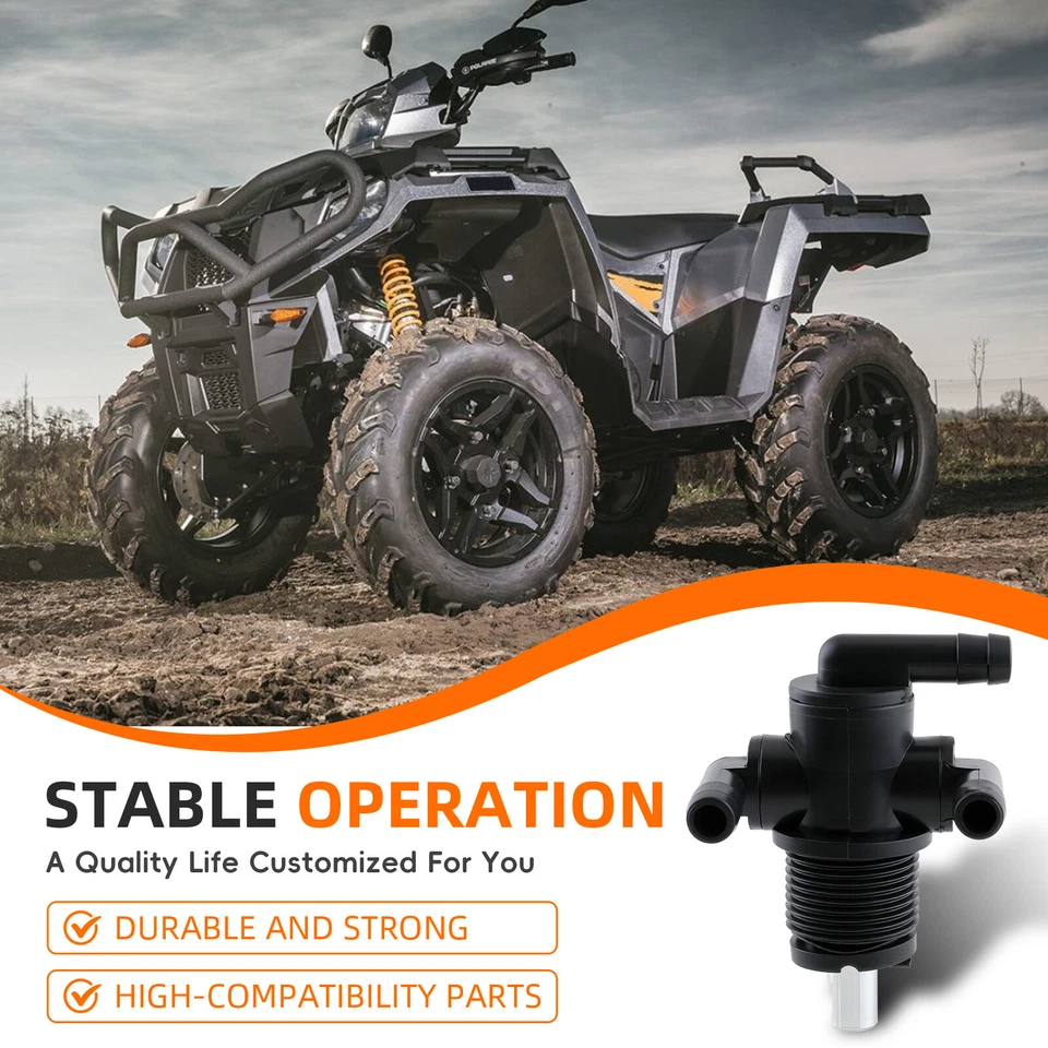 Fuel Tank Valve Petcock 3 Way & Knob Nut For Polaris Trail Boss 325 330 7052161 Foto 3 de 4