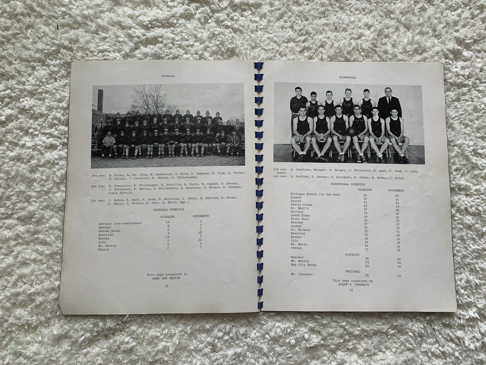 Flushing High School Yearbook 194647 "Perannos" 46 47 Flushing