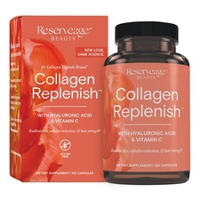 120 Count Collagen Capsules Vitamin C Supplement for Smooth Glowing Skin