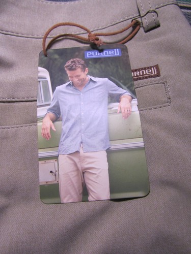 Purnell Mens Chino Compression Shorts, Beige, Polyester Elastane, Size 36, NEW - Picture 7 of 10