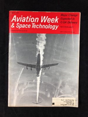 1969 AVIATION WEEK & SPACE TECHNOLOGY March 3 MAJOR CHANGE C-5A DELIVERY