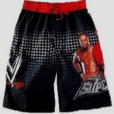 WWE John Cena Superstar SWIM TRUNKS New Child 6-7 Small 10-12 L BOY SHORTS