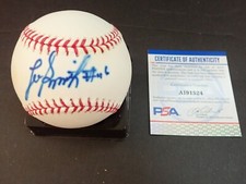 LEE SMITH SIGNED BASEBALL PSA CERT #AI91524