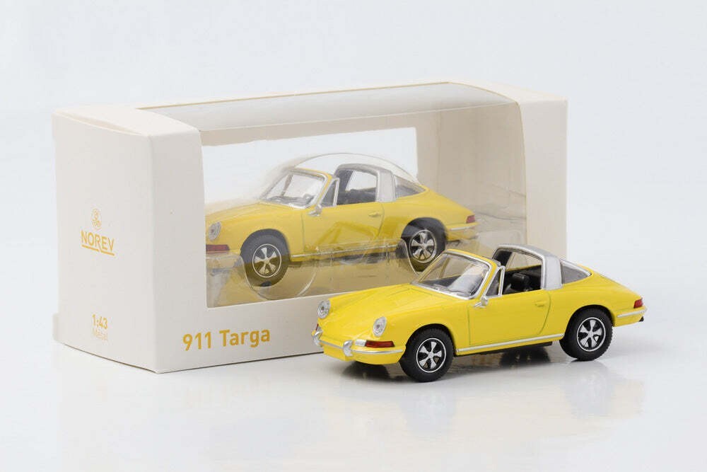1/43 Porsche 911 Targa 1969 Signal Yellow Diecast Model Car by