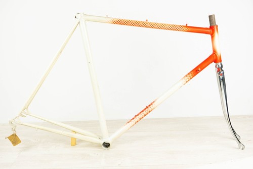 NOS DAZZAN VINTAGE FRAME SET 57 56 ROAD BIKE STEEL GIPIEMME BICYCLE CLASSIC RED - Picture 2 of 19