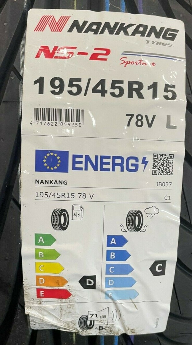 使用少 NS-20 185/45R15 nankang 9.5分 4本セット Nankang NS-20 185/45 R15 75V Tyres