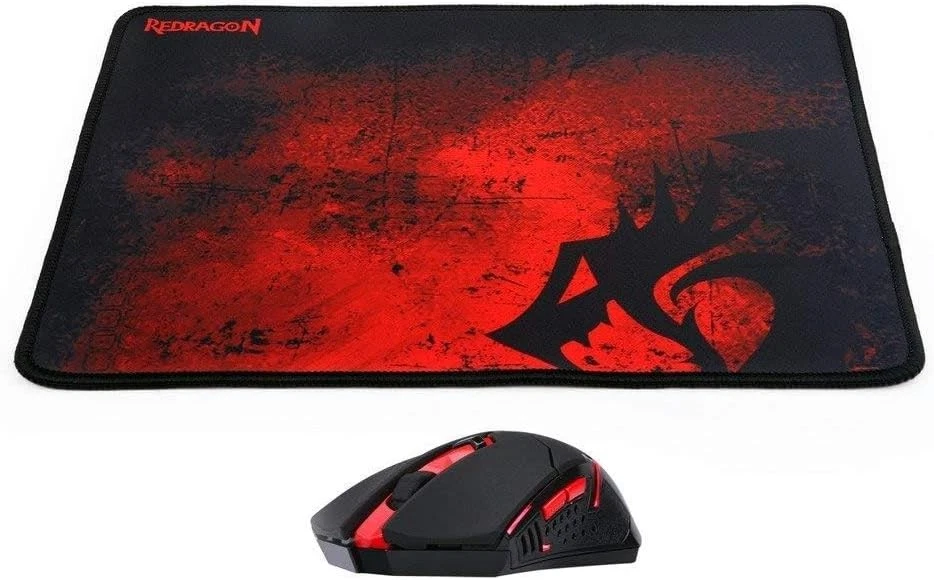 Redragon M601-WL-BA Wireless Gaming Mouse and Mouse Pad Combo, Ergonomic MMO 6 B - Image 2 of 4