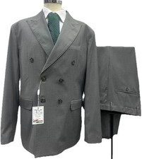 Veste Double Devant Non Doublée En Laine Fraîche Légère Grise D6 50 52