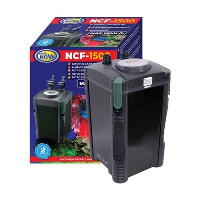 Aqua Nova Aussenfilter für 600L Aquarium Außenfilter Filter 1500 l/h - NCF-1500
