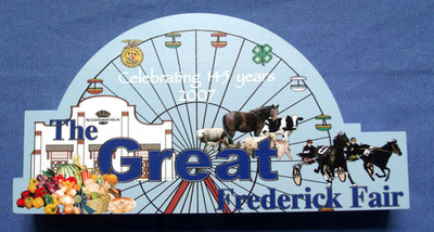 The Great Frederick Fair Celebrating 145 Years 2007 MD Wood Block