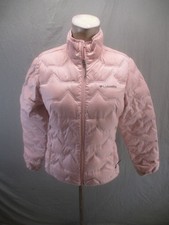 Columbia Size XS Womens Pink Logo Full Zip Membrain Shell Activewear Jacket 623